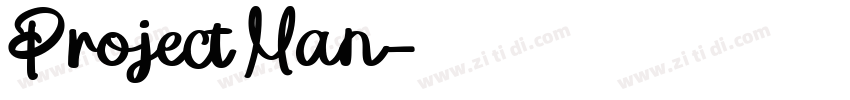 Project Man字体转换